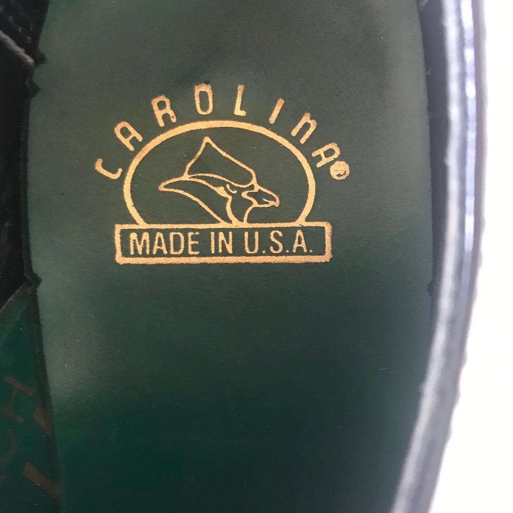Carolina Black Steel-Toed Leather lined Shoes. - Picture 5 of 8